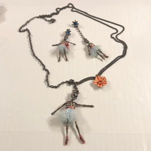 90s vintage anchors away 💀 necklace/earrings